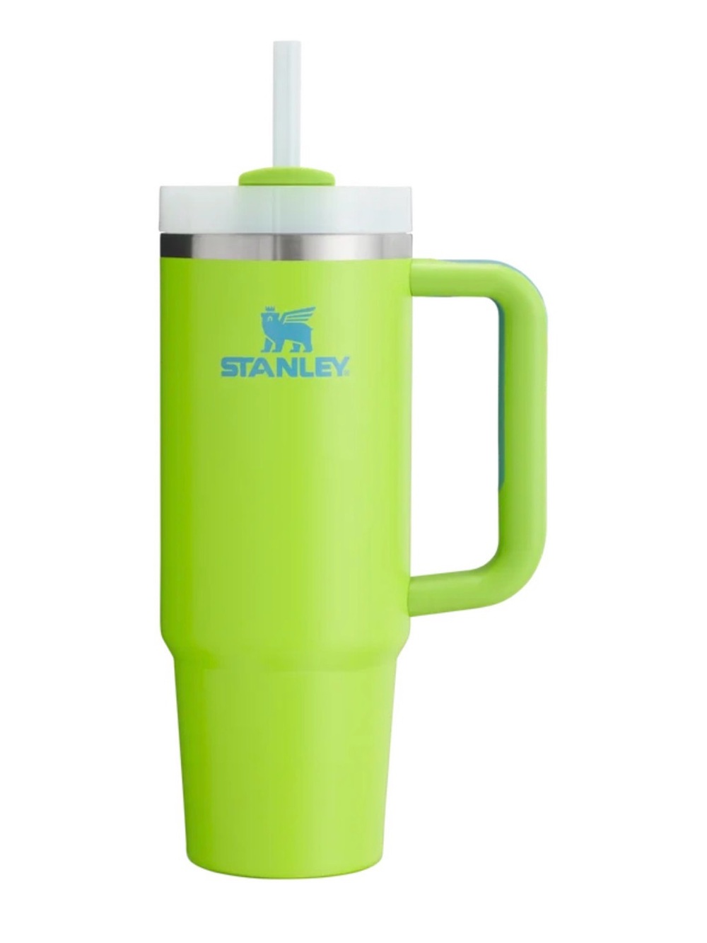 Stanley NWT RARE The Flowstate Quencher H2.0 30oz Tumbler Bright Lime